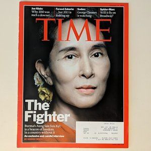 Time Magazine The Fighter January 10 2011 Burma's Aung San Suu Kyi